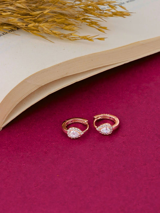 Celeste Droplet Hoops - 925 Silver