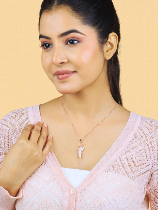 Clover Leaf Charm Necklace - 925 Silver