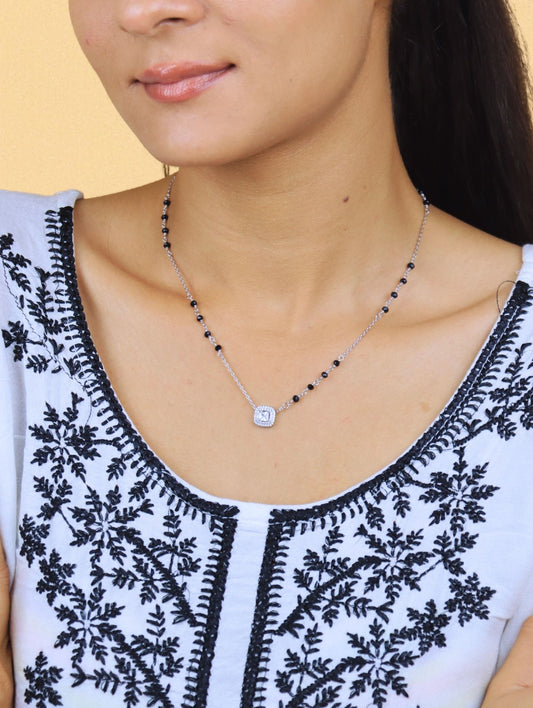 The Starlit Harmony Mangalsutra Necklace - 925 Silver