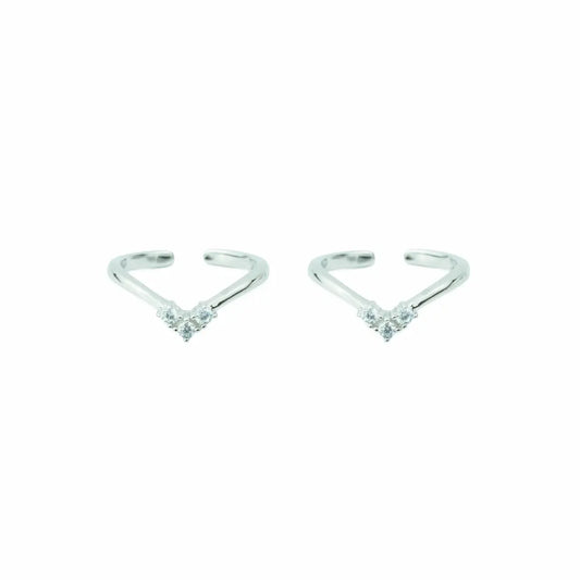 Aurelle Heart 925 Silver Adjustable Toe Ring