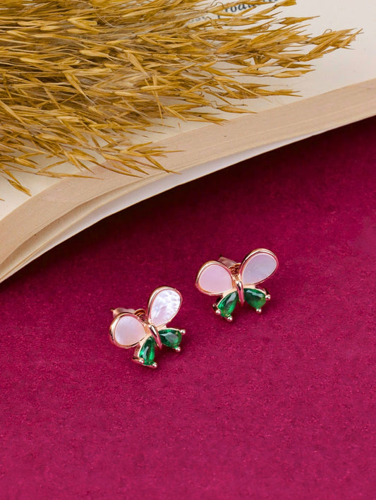 Flutter Gleam Studs - 925 Silver