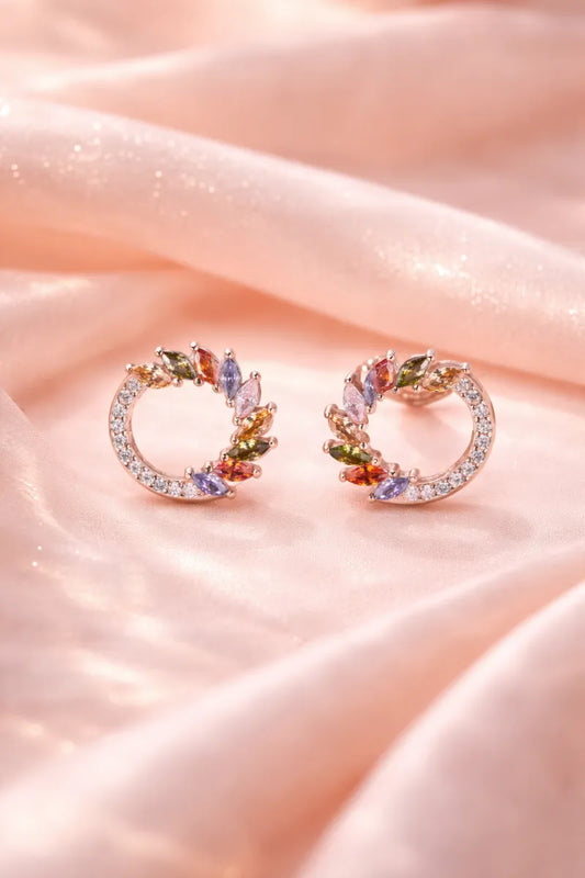 Aurora Bloom Earrings - 925 Silver