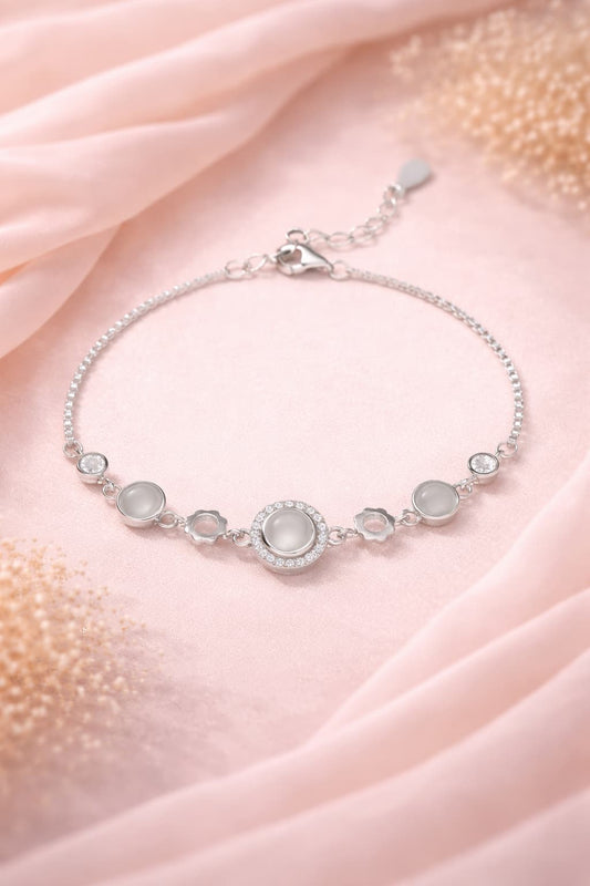 Celestial Halo Bracelet - 925 Silver
