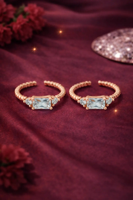 Aurora Charm 925 Silver Adjustable Toe Ring