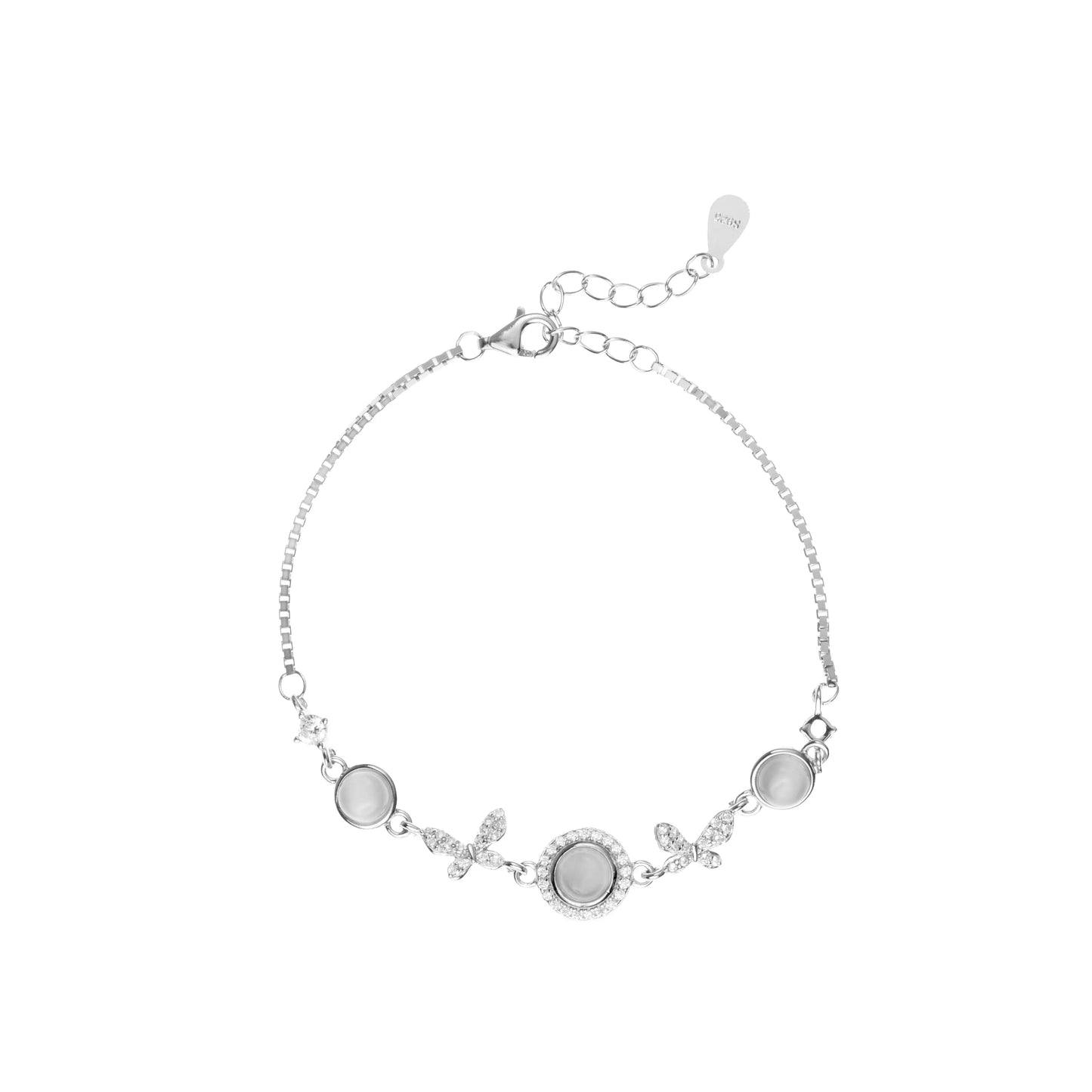 Moonlit Grace Bracelet - 925 Silver