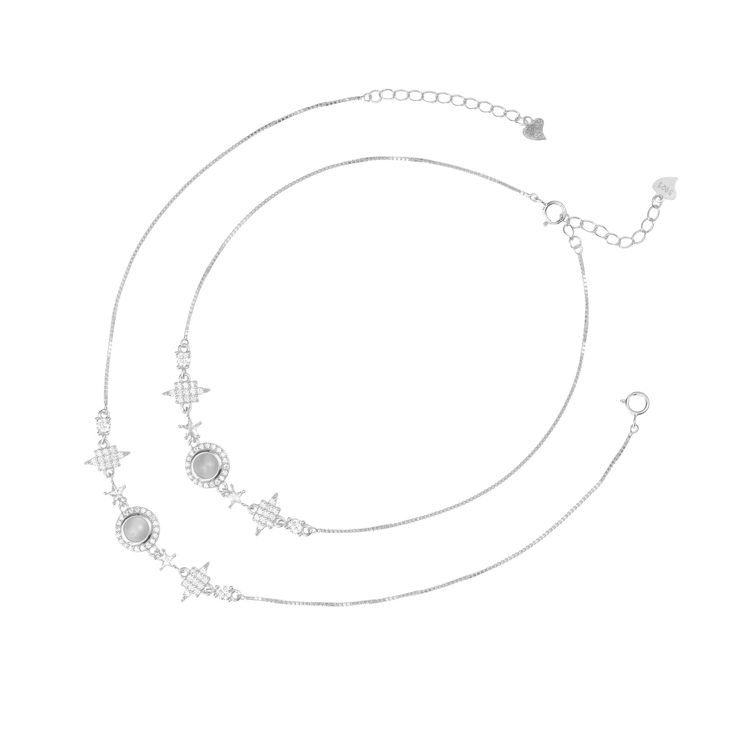 Celestial Charm Anklet - 925 Silver