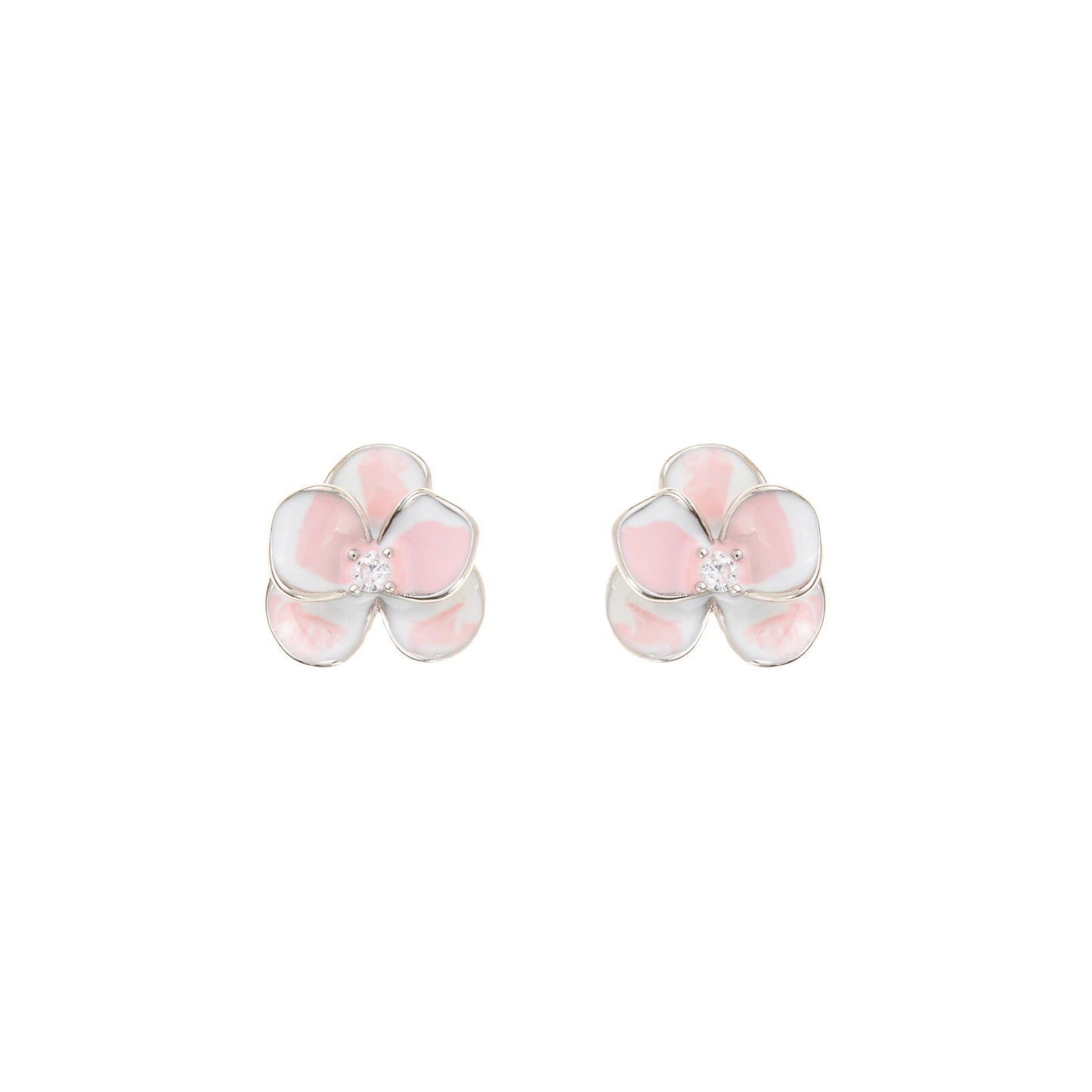 The Petal Swirl Studs - 925 Silver