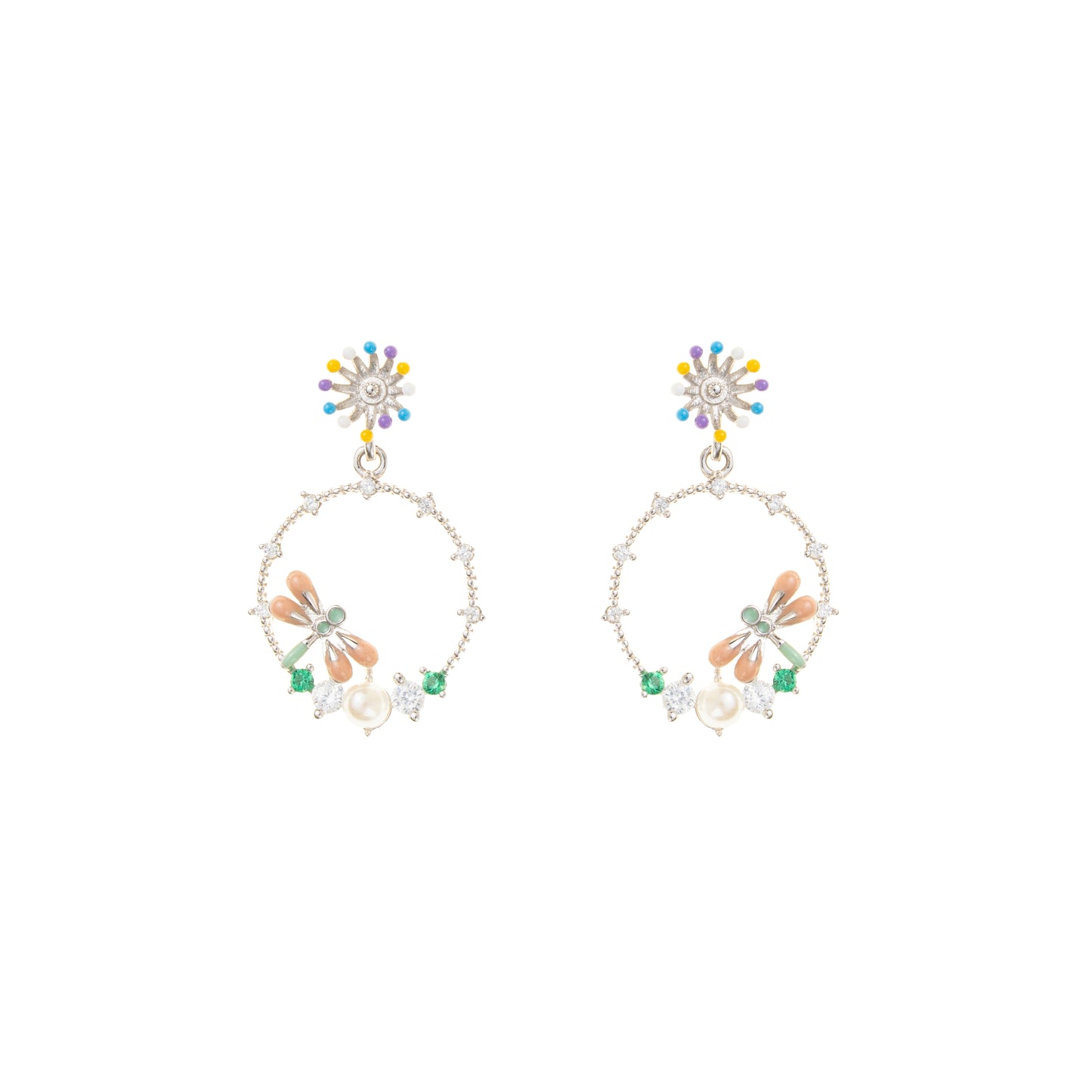 Whimsy Bloom Hoops