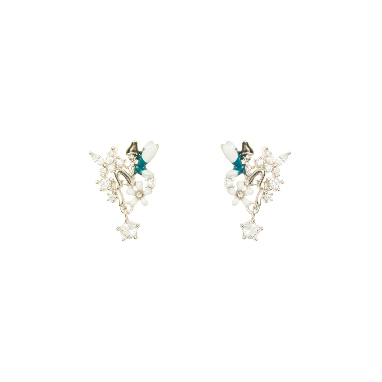 The Songbird Garden Earrings - 925 Silver