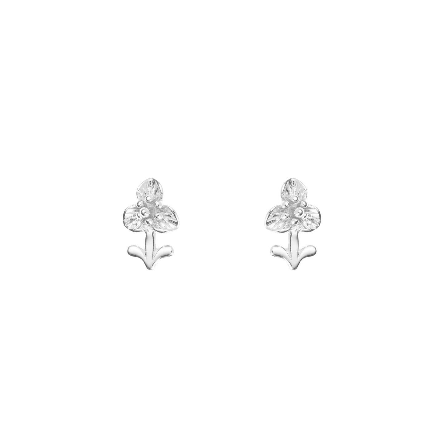 The Blossom Charm Sterling Silver Earrings - 925 Silver
