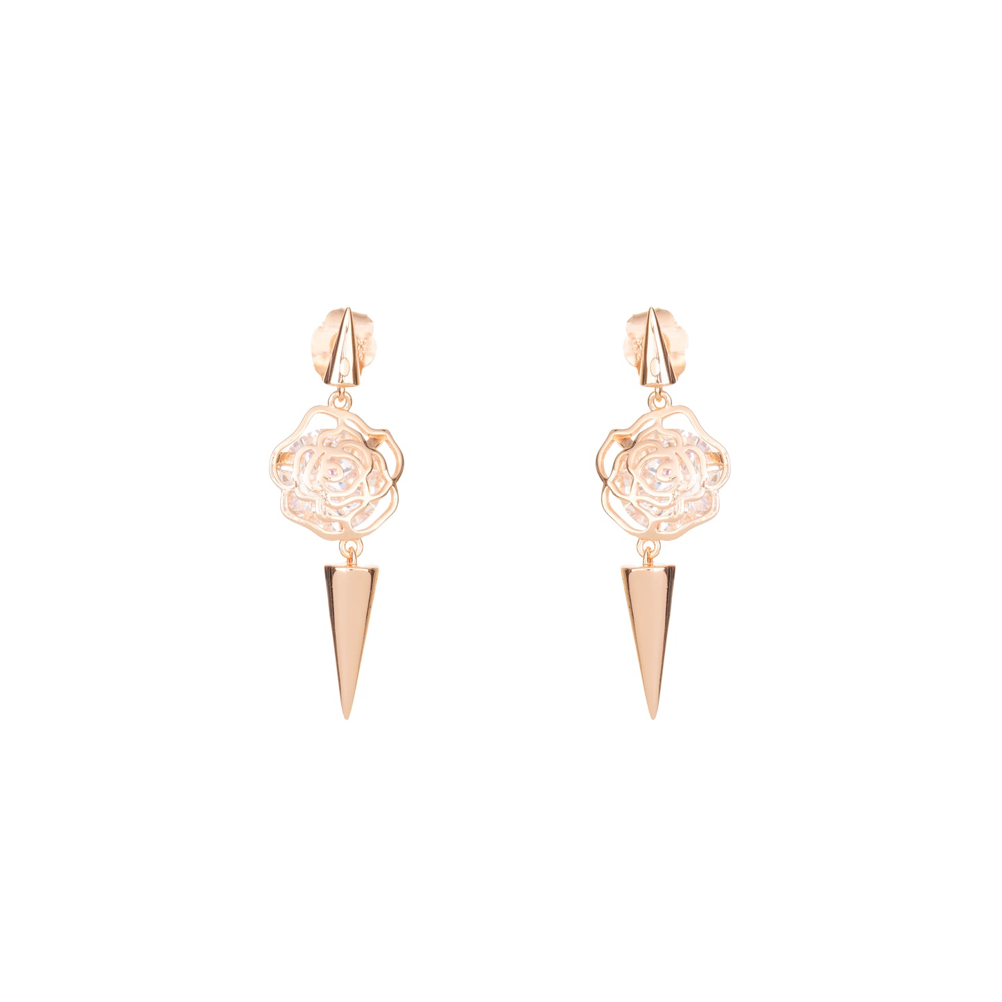 Rose Thorn Drop Earrings