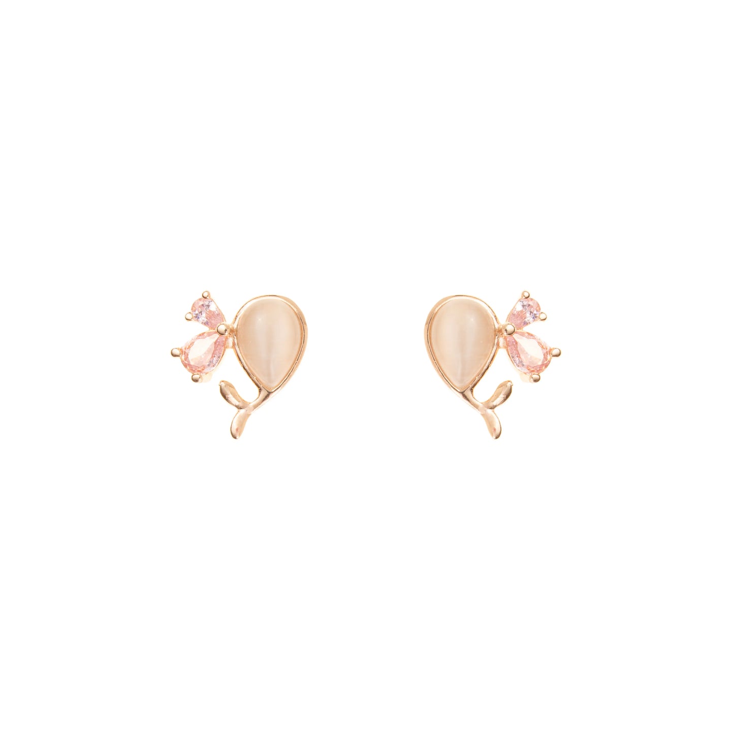 The Petal Whispers Studs - 925 Silver