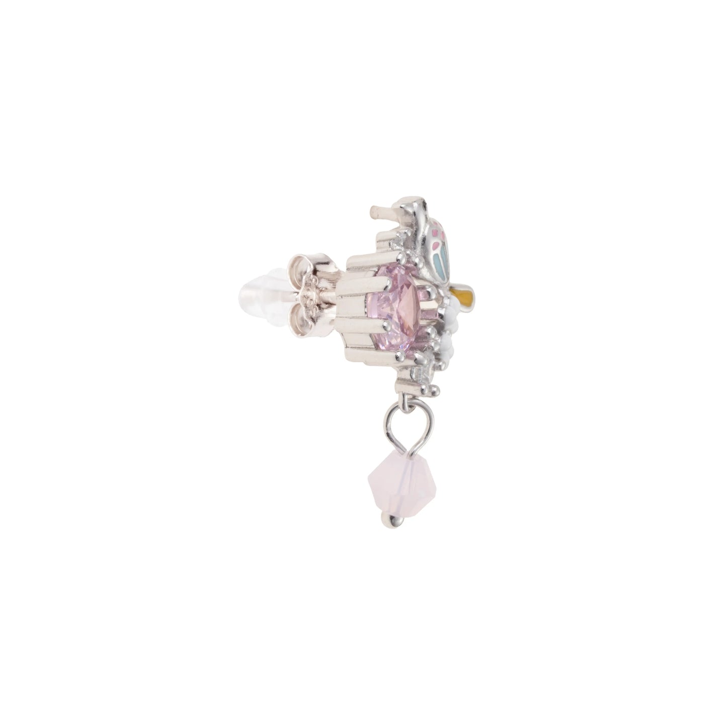 The Pastel Songbird Crystal Earrings - 925 Silver