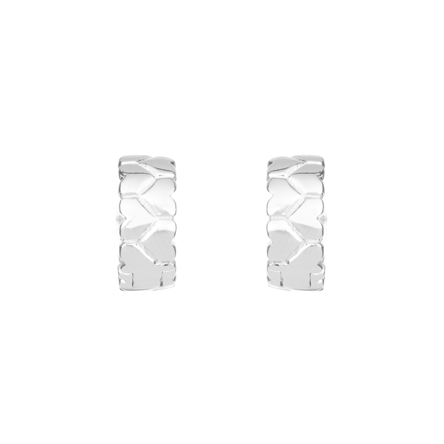 The Silver Weave Huggies - 925 Silver