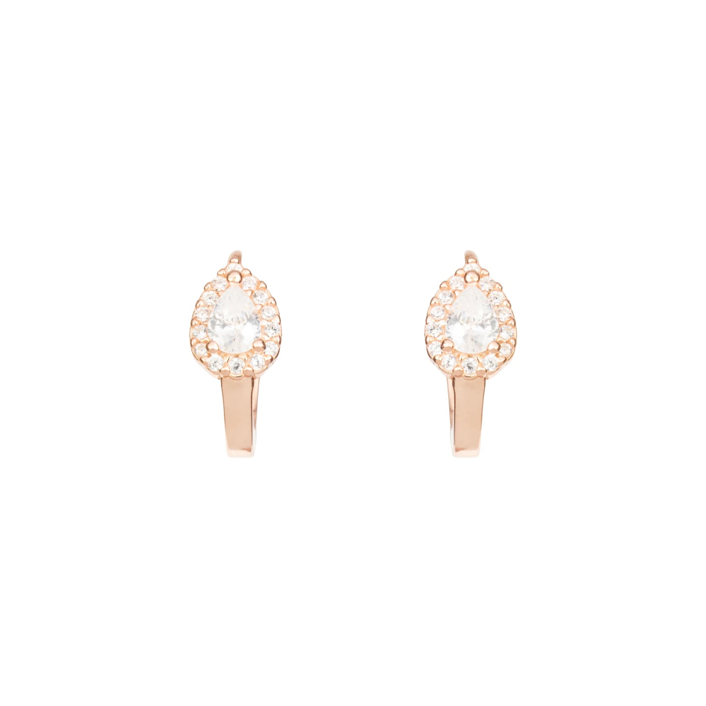 Celeste Droplet Hoops - 925 Silver