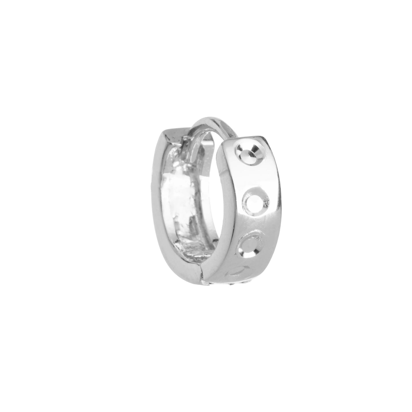The Nova Bolt Hoops - 925 Silver