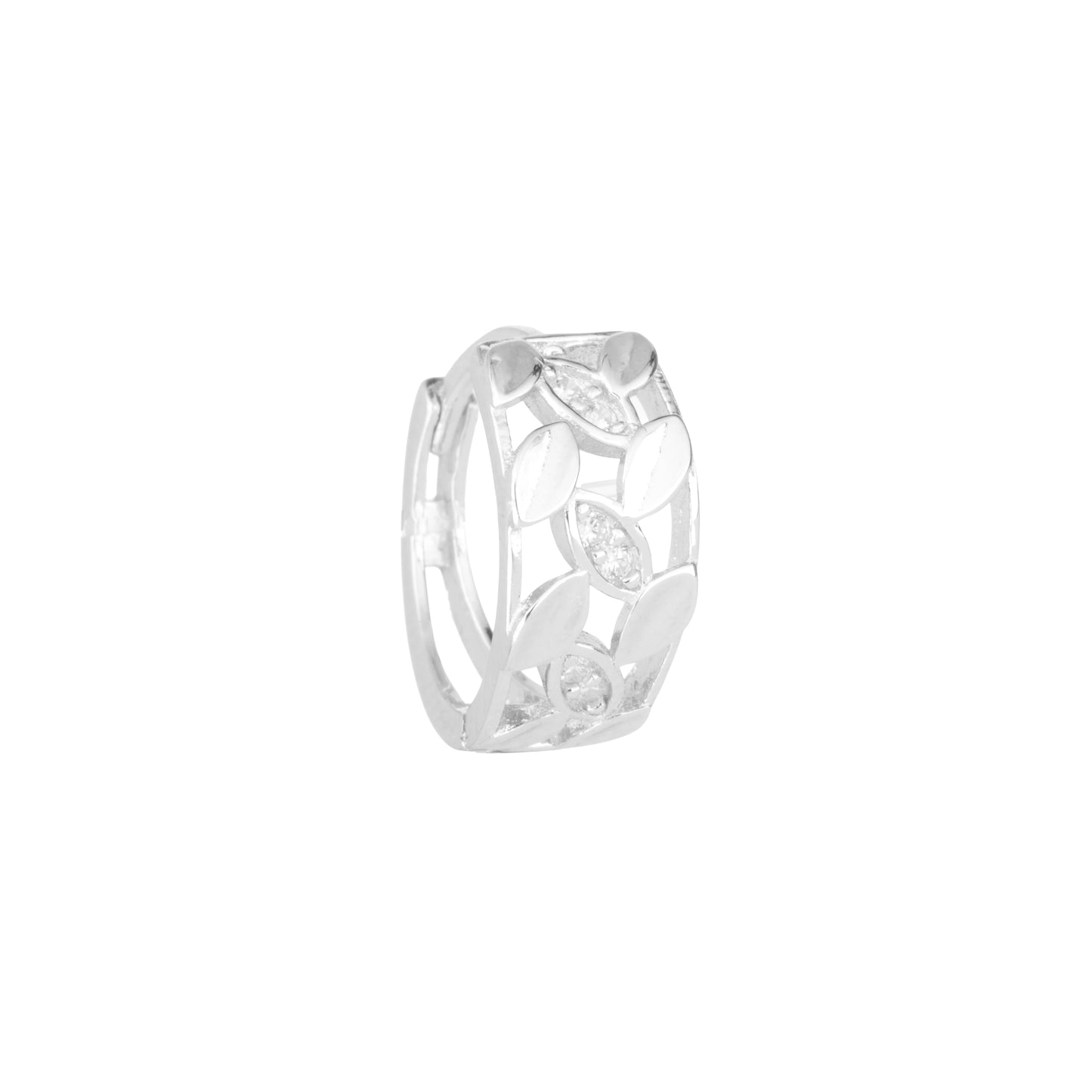 Luna Vine Silver Hoops - 925 Silver