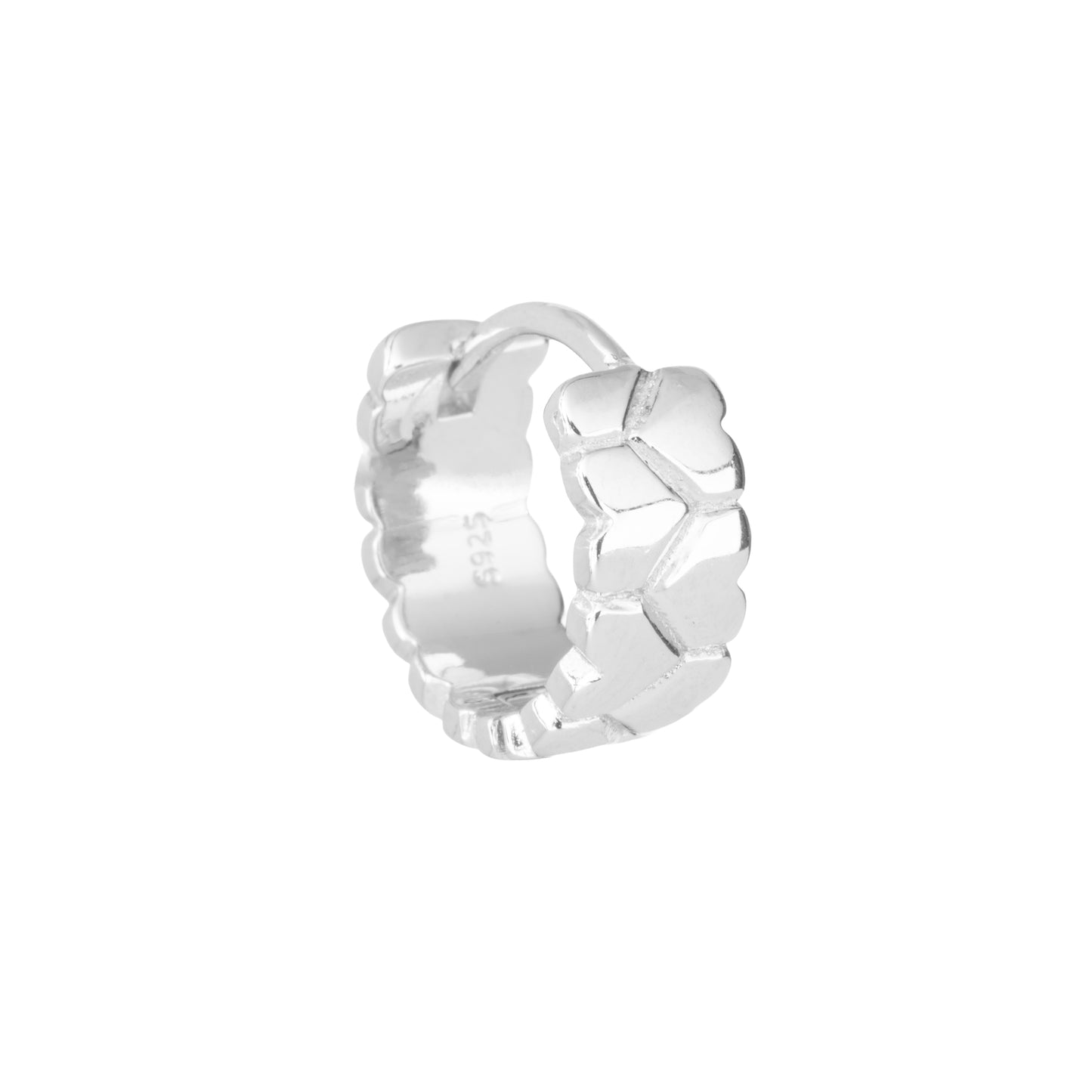 The Silver Weave Huggies - 925 Silver