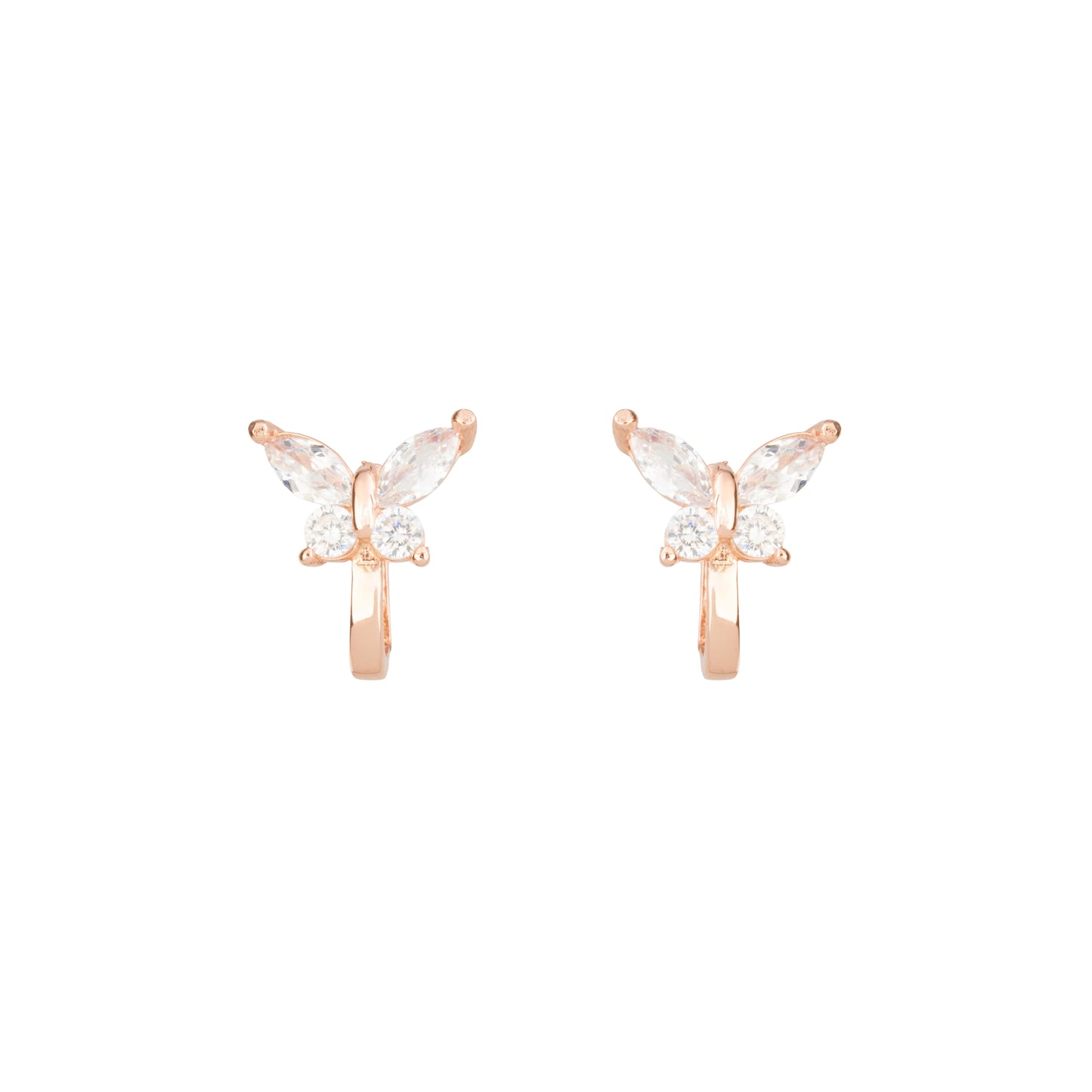 Whispering Wings Butterfly Hoops -925 Silver