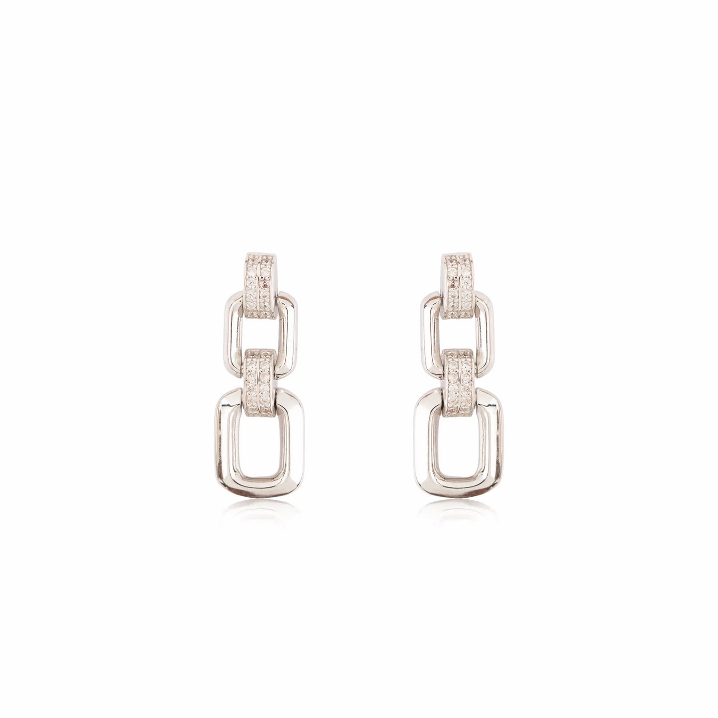 Linkella 925 Sterling Silver Earrings
