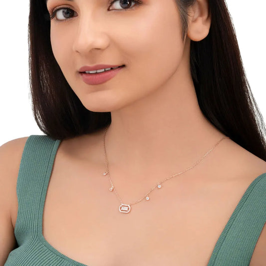 Lustrous Bloom Necklace - 925 Silver