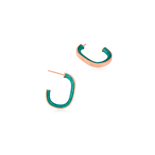 Aqua Hoops - 925 Silver