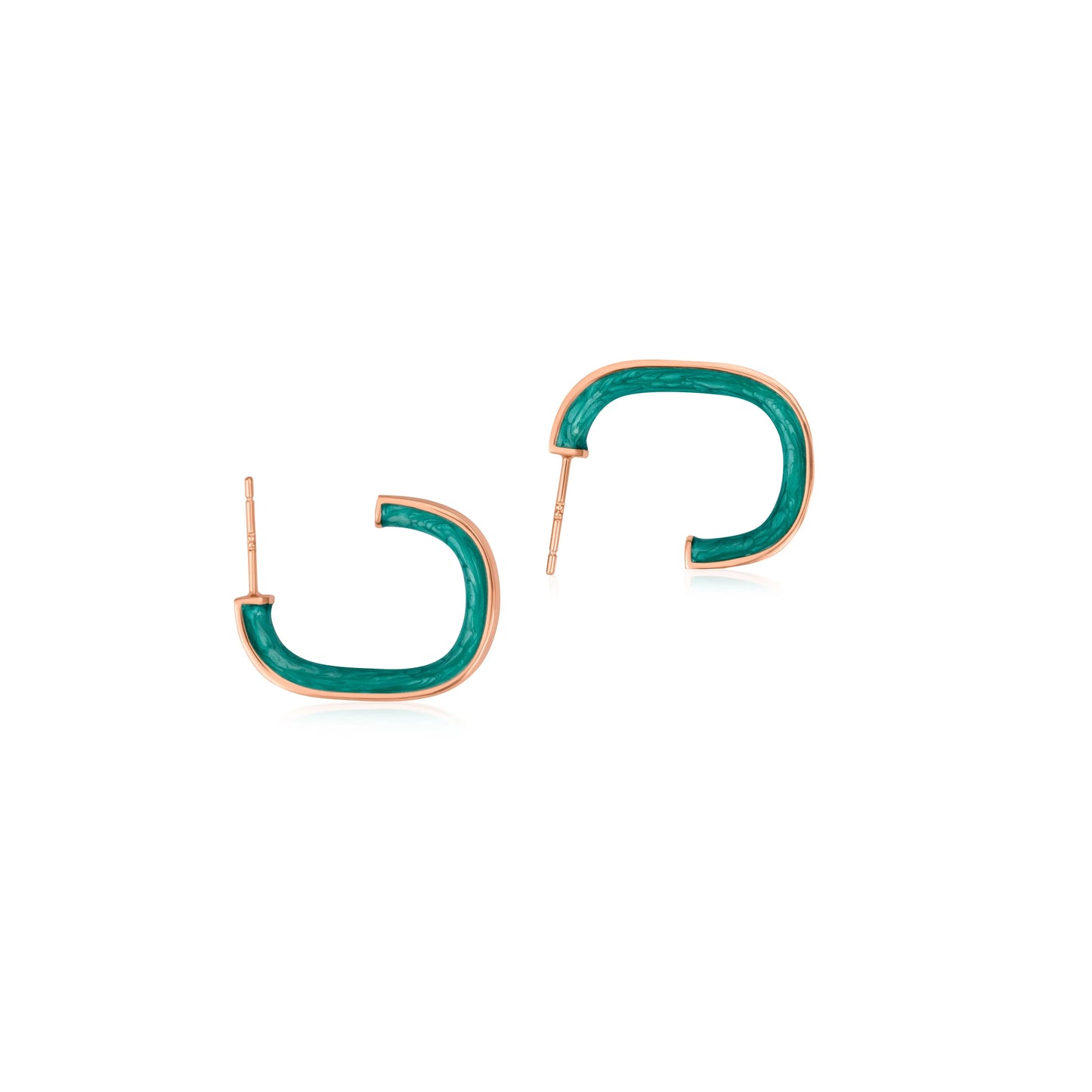 Aqua Hoops - 925 Silver