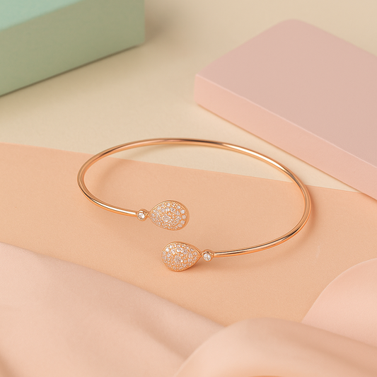 Dew Drop Elegance Kada - 925 Silver