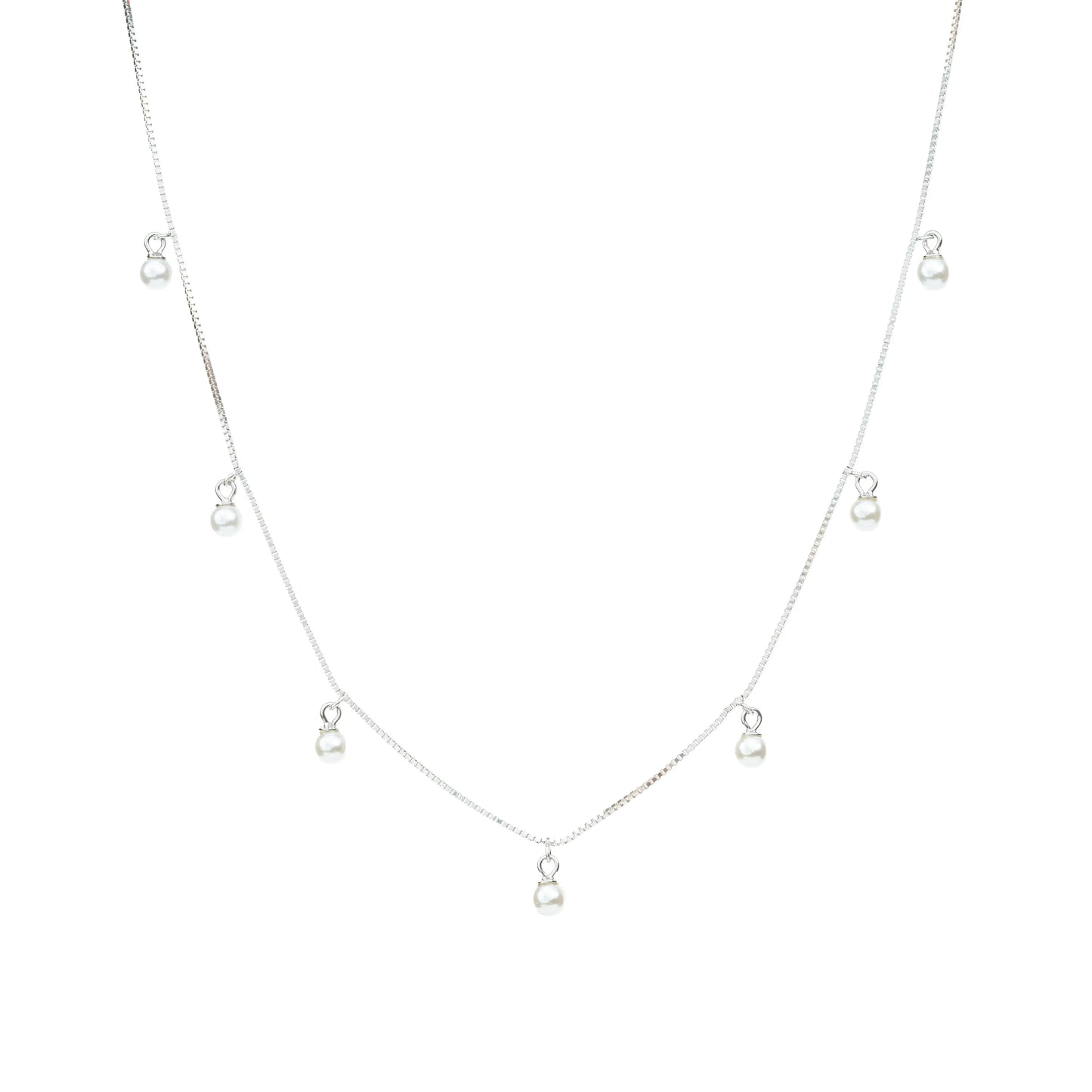 the Pearl Whisper Necklace - 925 Silver