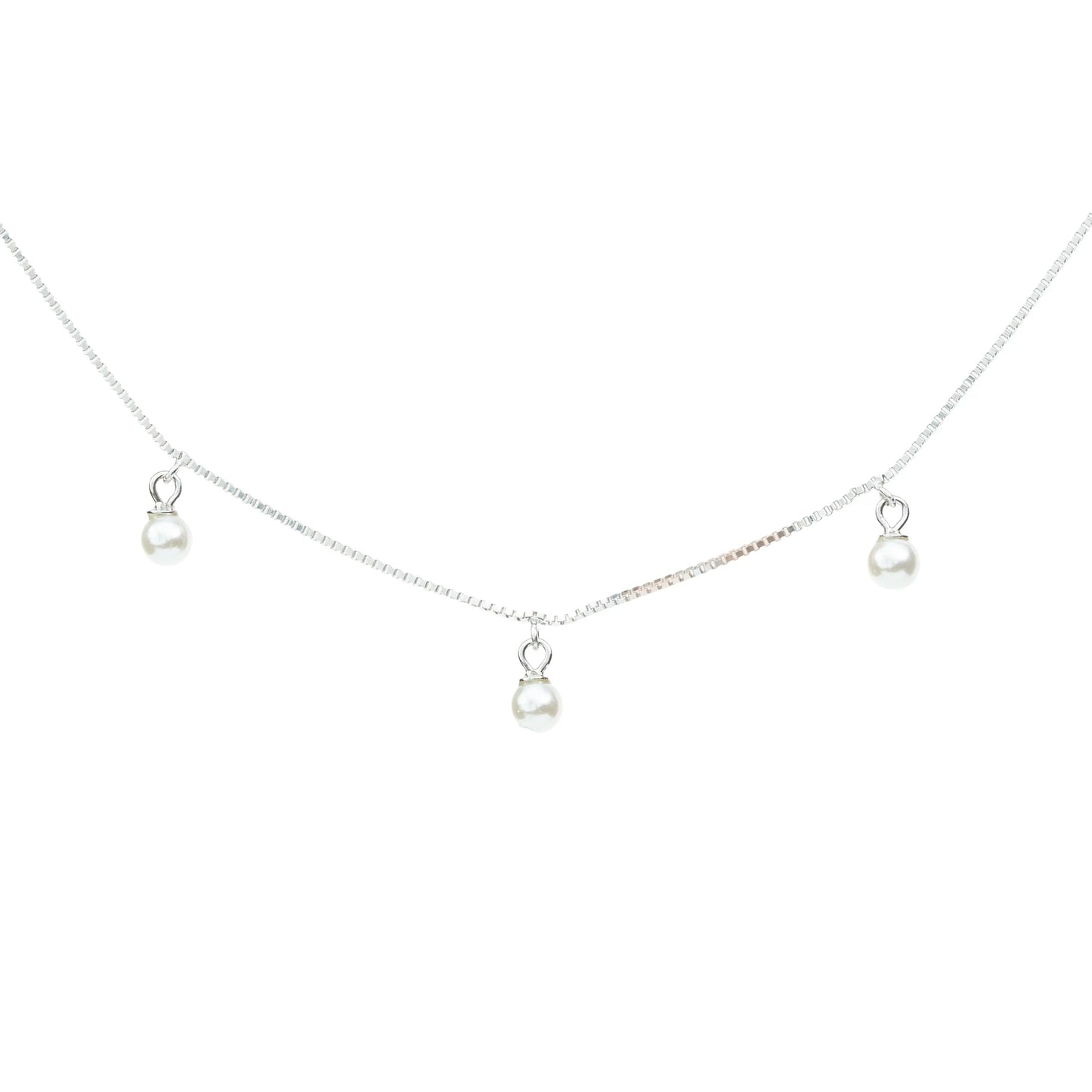 the Pearl Whisper Necklace - 925 Silver