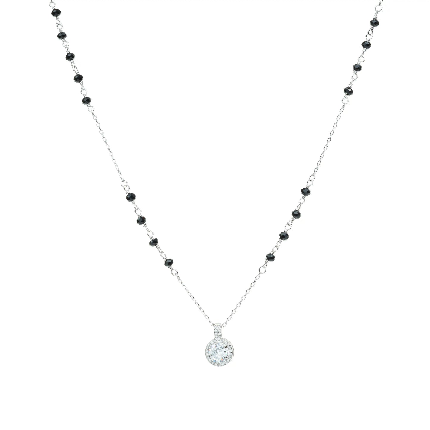 Stellar Halo Mangalsutra Necklace - 925 Silver