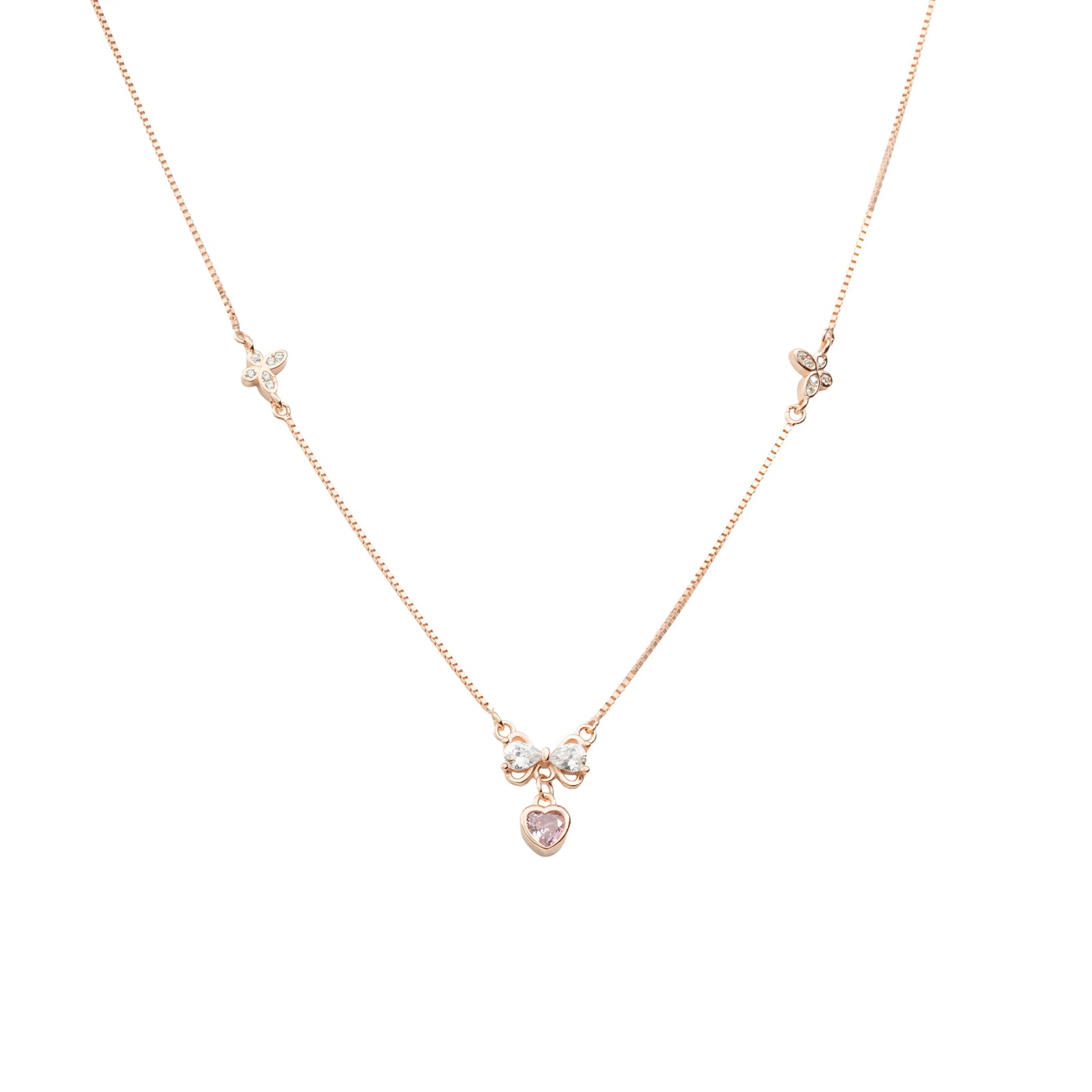 Sweetheart Bloom Necklace - 925 Silver