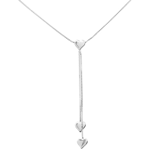 Cascade of Hearts Necklace - 925 Silver