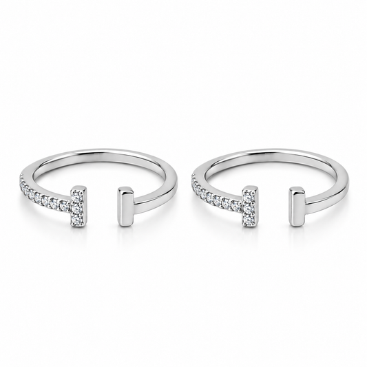 Eterna Spark 925 Silver Adjustable Toe Ring