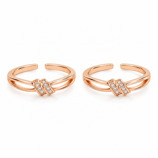 Infinity Grace 925 Silver Adjustable Toe Ring