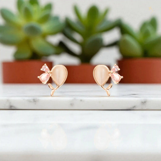 The Petal Whispers Studs - 925 Silver