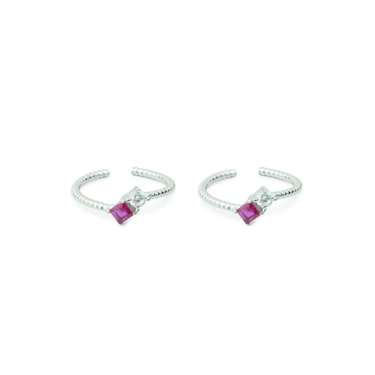 Blush Prism 925 Silver Toe Rings
