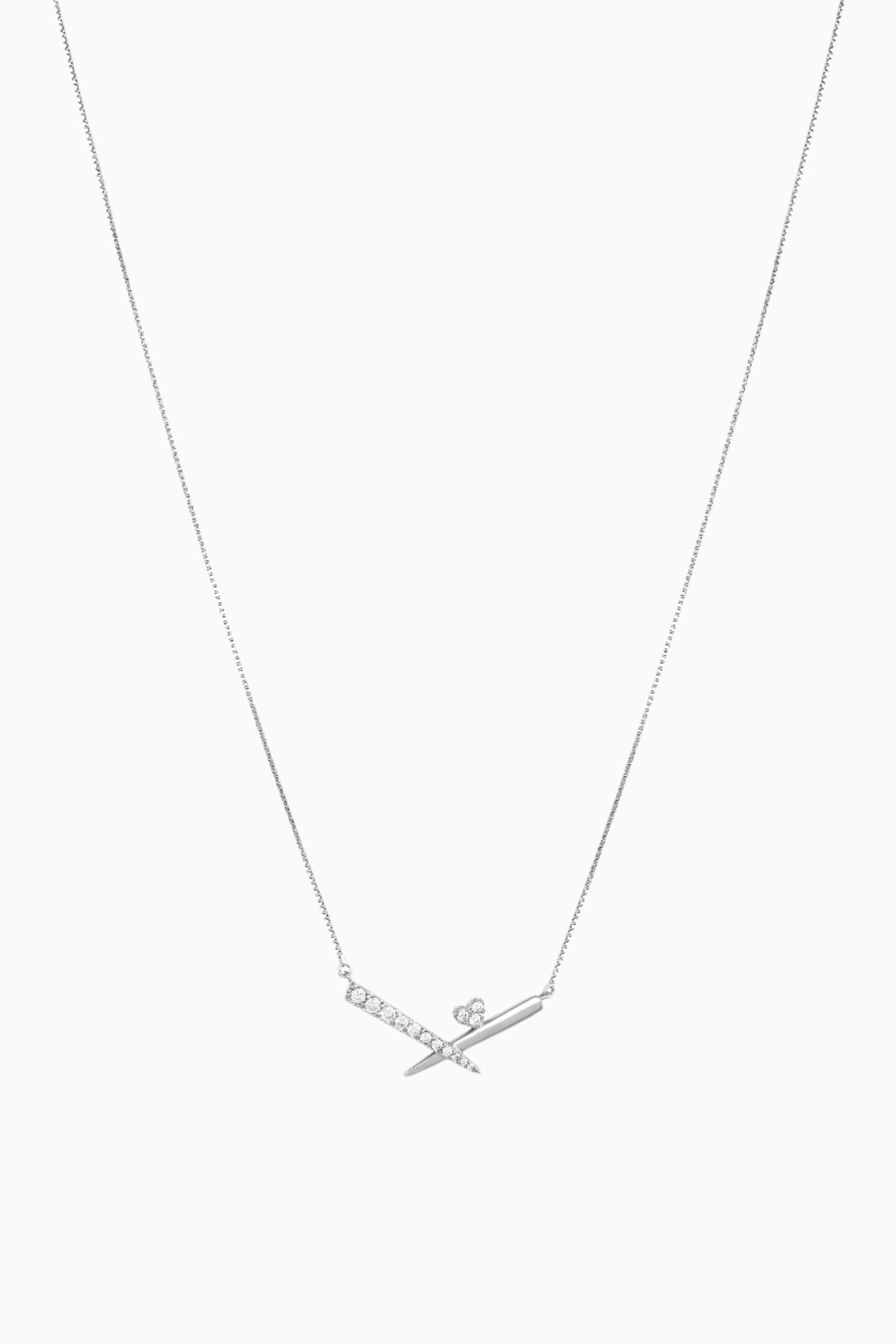Criss Cross Necklace - 925 Silver