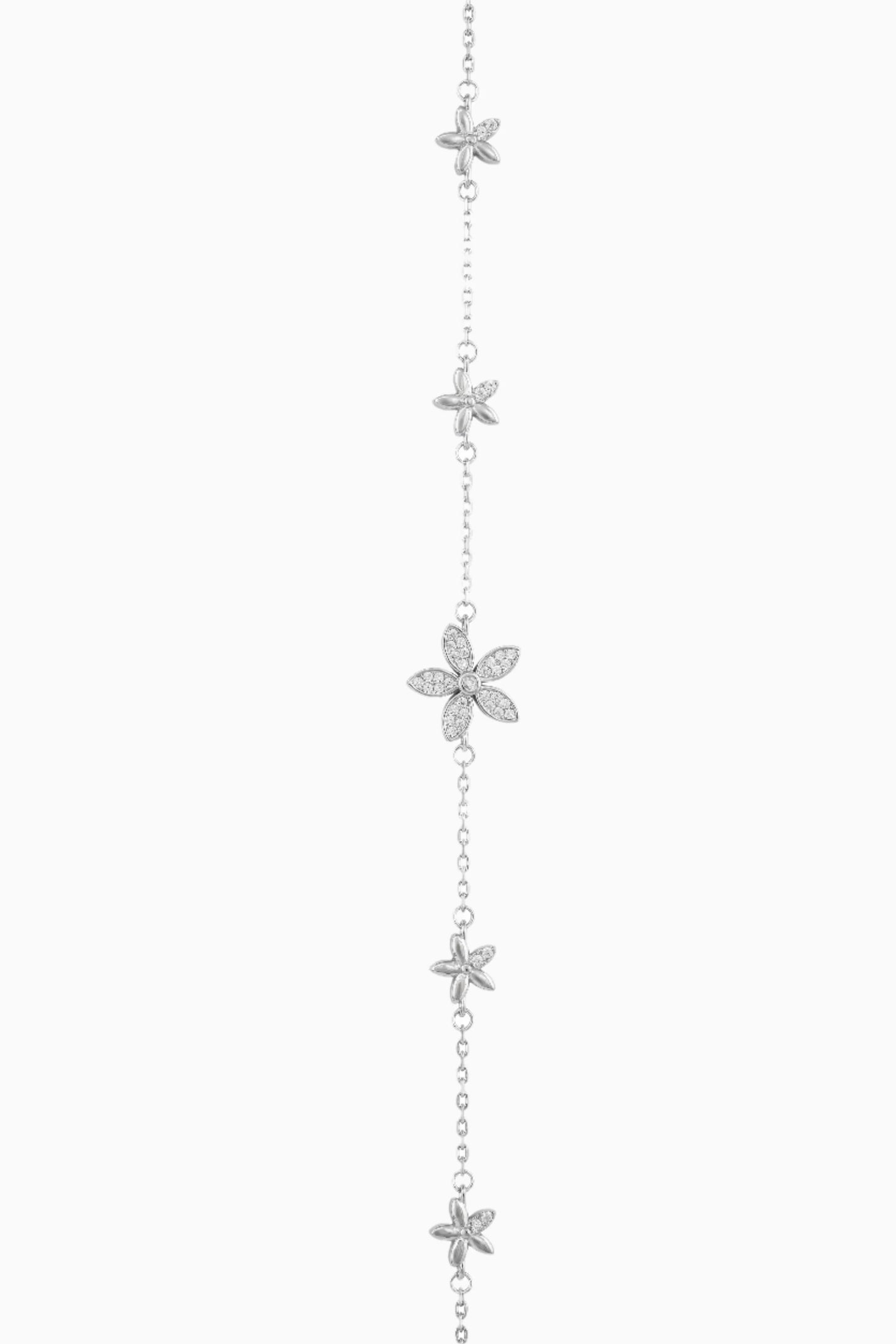 Enchanted Flower Bracelet - 925 Silver