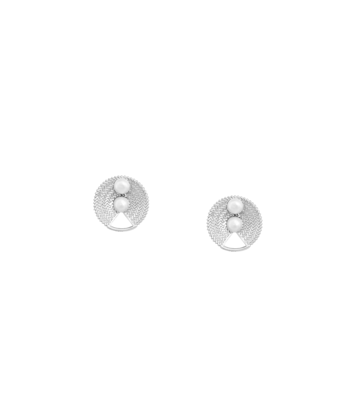 Plain Silver with Fresh Water Pearl - 925 Silver