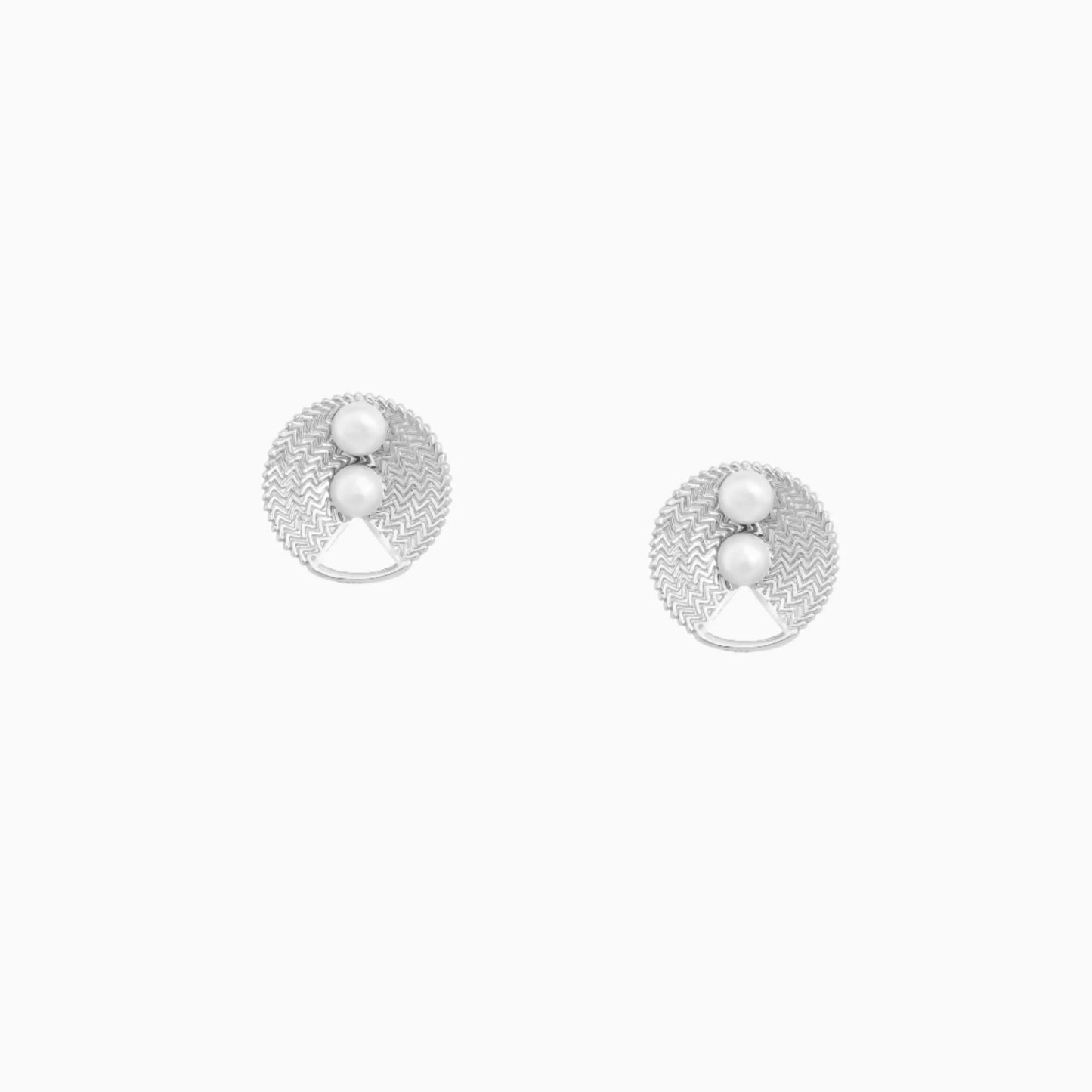 Plain Silver with Fresh Water Pearl - 925 Silver