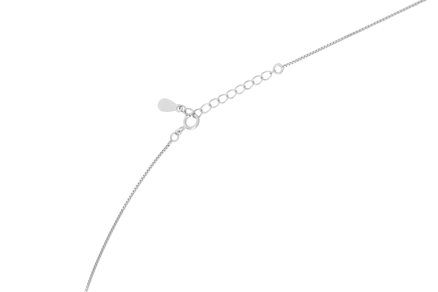 CZ Charm Necklace - 925 Silver