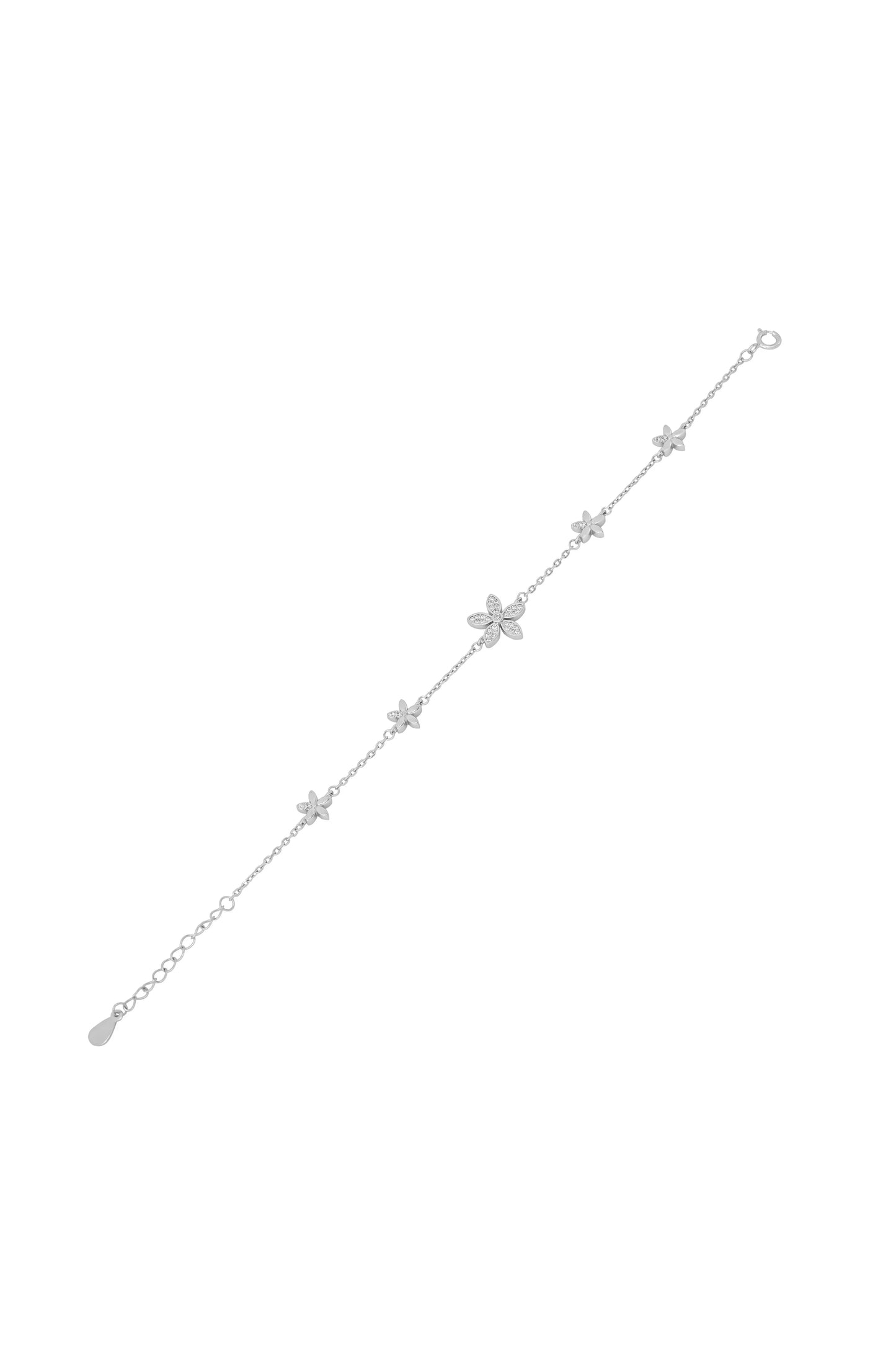 Enchanted Flower Bracelet - 925 Silver