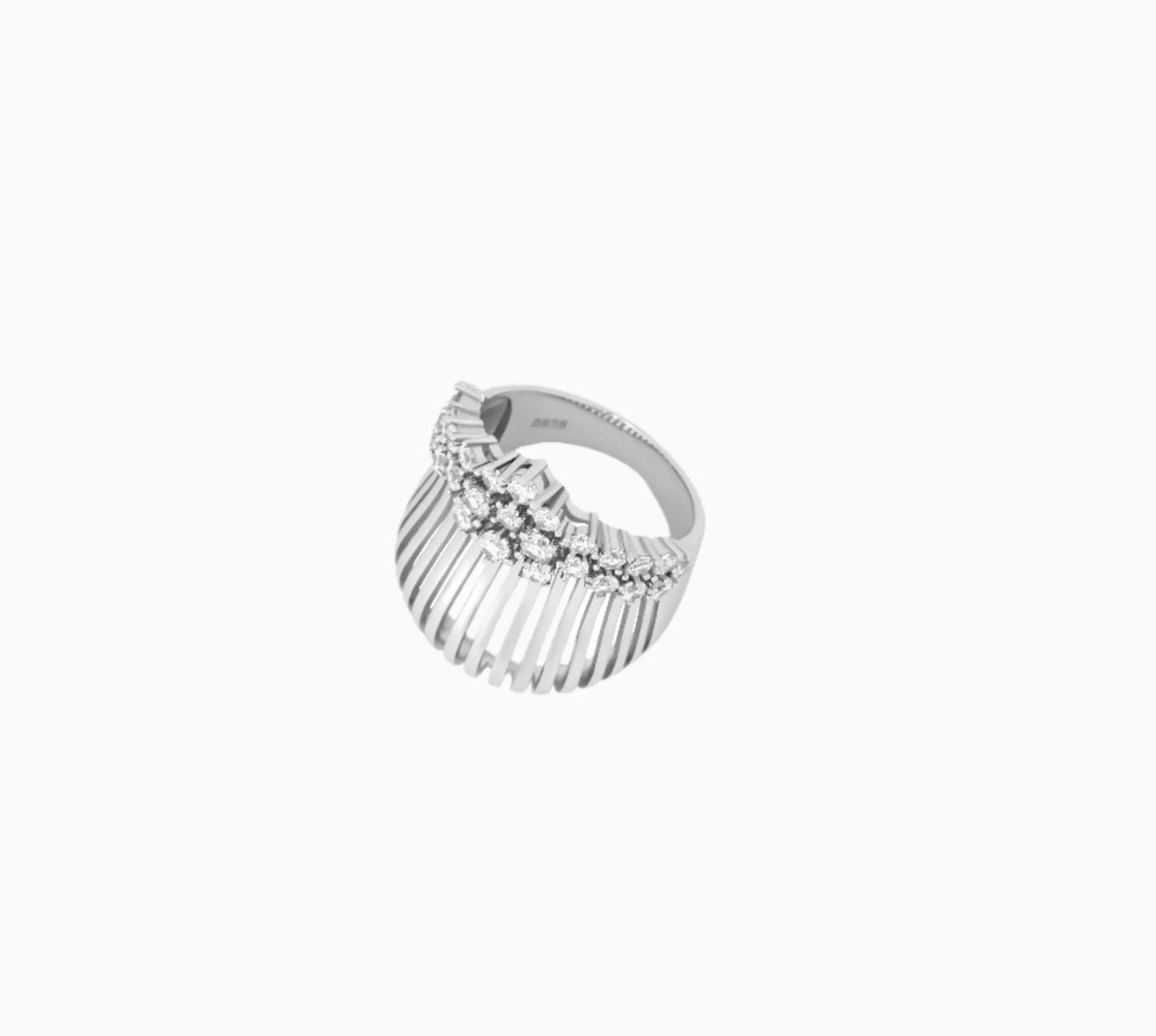 Silver Cocktail Ring - 925 Silver
