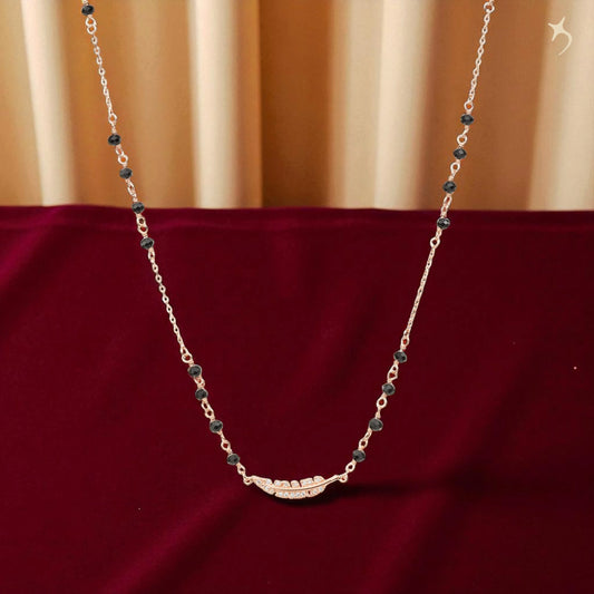 Whisper Feather Mangal sutra - 925 Silver