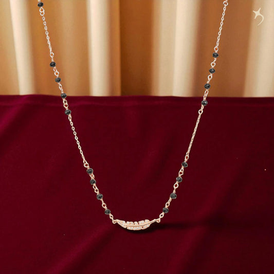 Whisper Feather Mangal sutra - 925 Silver
