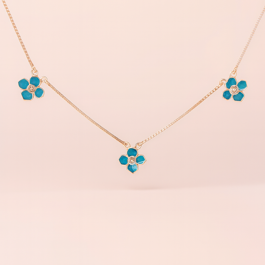 Bloom Charm Necklace - 925 Silver