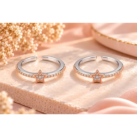 Asteria Glow 925 Silver Toe Ring ✨