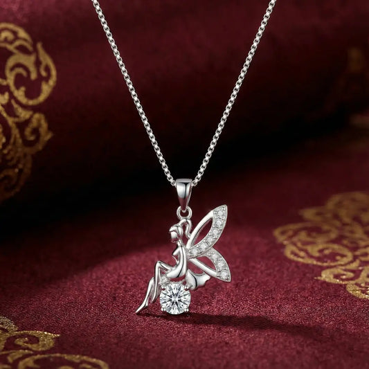 Whimsical Fairy Angel Pendant - 925 Silver