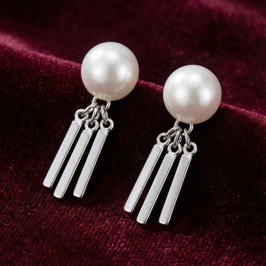 Silver Rhythm Studs - 925 Silver